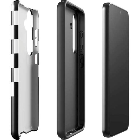 Checkerboard Split Galaxy S25 Impact Case
